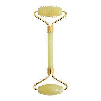 Set di rulli di giada e strumenti Gua Sha, massaggio viso in giada naturale per ridurre il gonfiore e rimodellare la pelle.