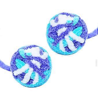 Colorful Yarn Rainbow Ball Toy Cat Toy for Pets Playing with 2Pcs Chew