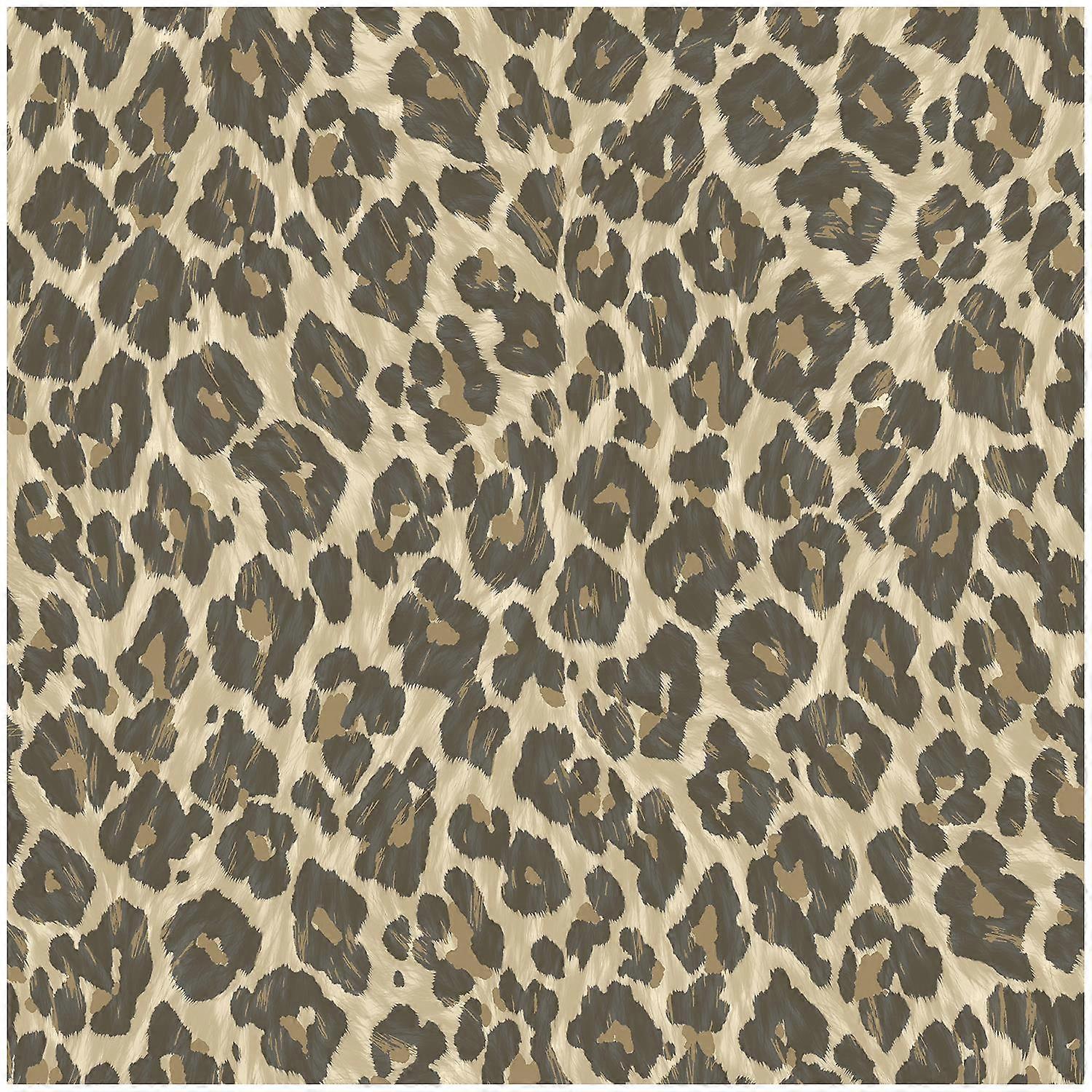 Leopard Print Natural Wallpaper