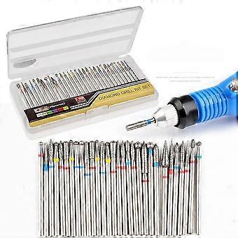 Professional Tungsten Steel Nail Drill Bits Set for Manicure Pedicure Acrylic Gel Nails 30 Pcs
