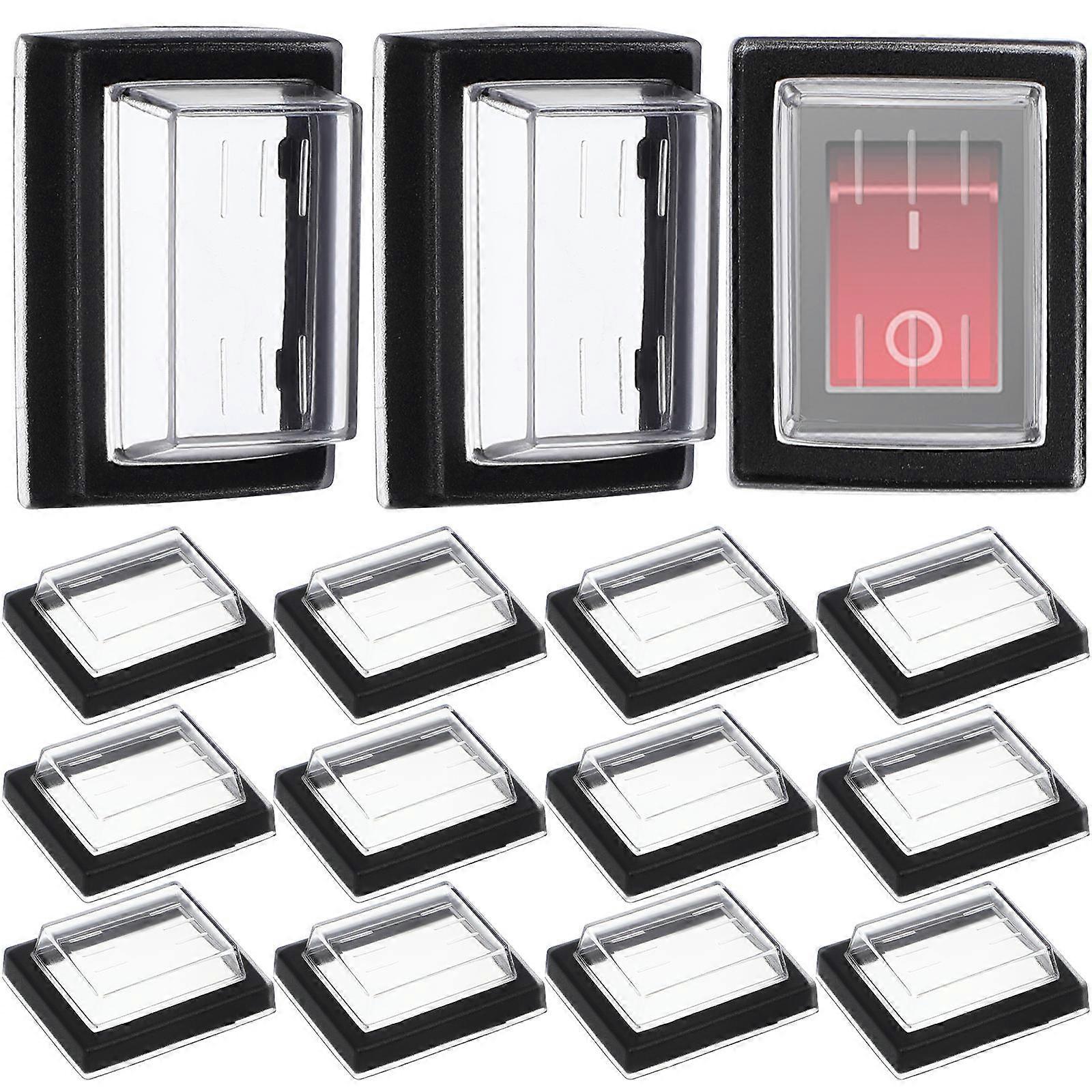 15pcs Button Switch Protective Cover Button Cover Button Dust Cover Button Protector