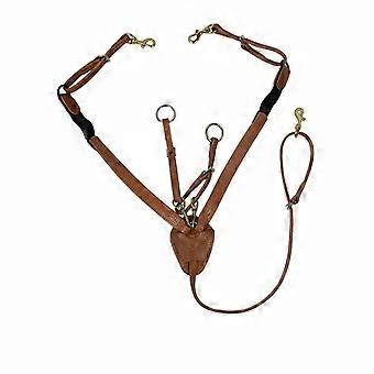 Leather Horse Breastplate Wear-Resistant Bovine Leather Chest Strap Hardware