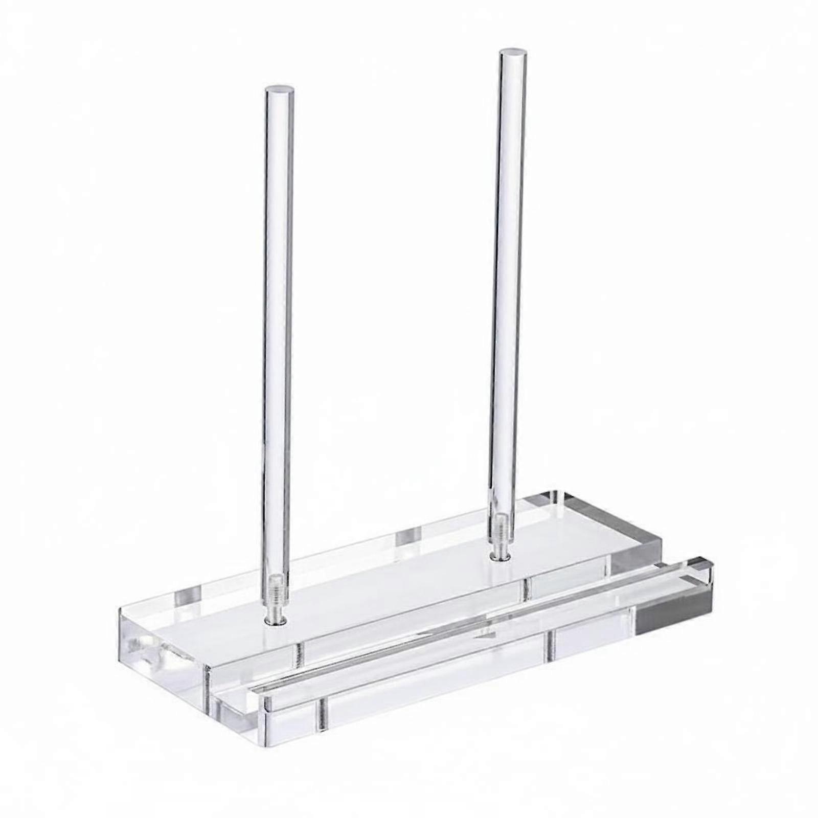 Transparent Book Easel Rectangular Base Desktop Display Stand Tabletop Acrylic