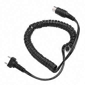 Nail Drill Handpiece Replacement Power Cable Cord, Black Silicone Alloy Connection