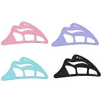 Wiederverwendbares Lidschatten- und Eyeliner-Schablonen-Set für präzises Augen-Make-up, 4-teilig