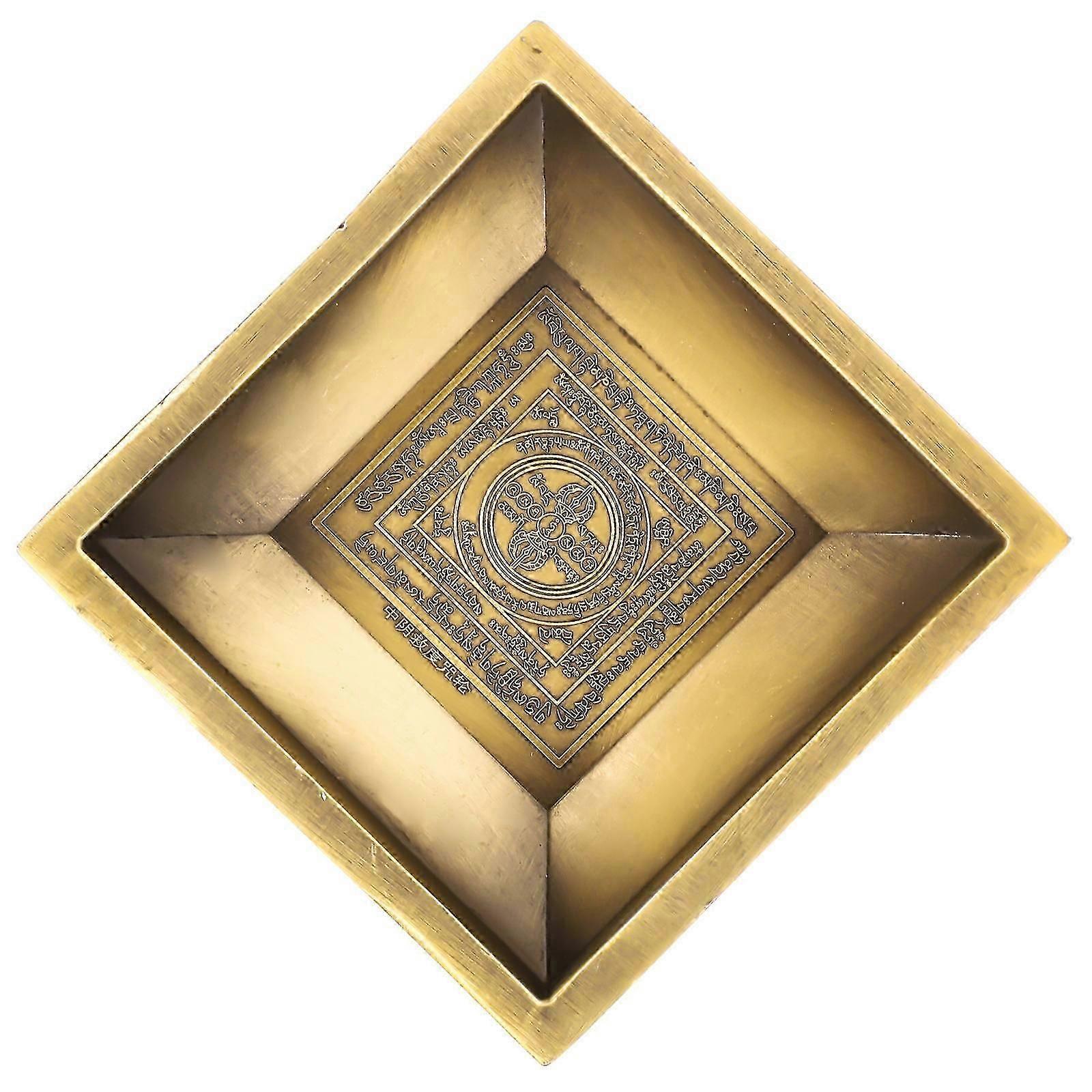 Offering Plate Copper Incense Storage for Storage Use
