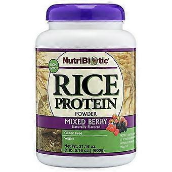 NutriBiotic Rijstproteïnepoeder met gemengde bessen, 600 gram