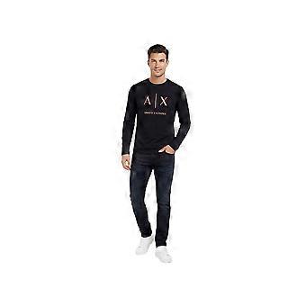T shirt Armani Exchange Rise Homme Noir