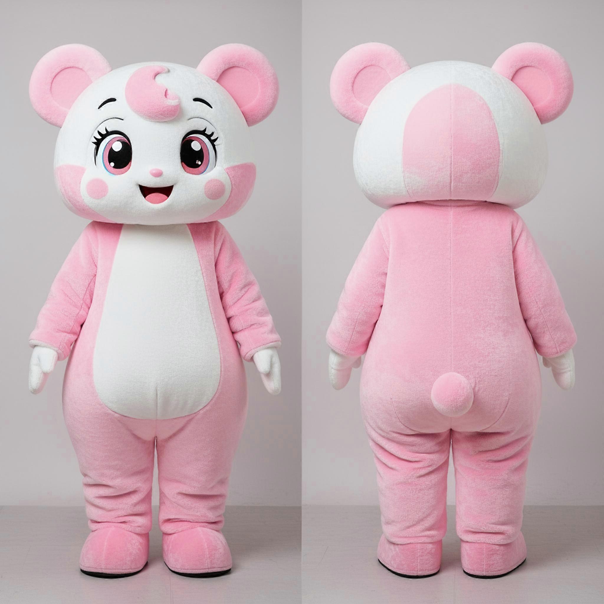 MASTICOT Vibrant Pink Grinning Pink Mascot
