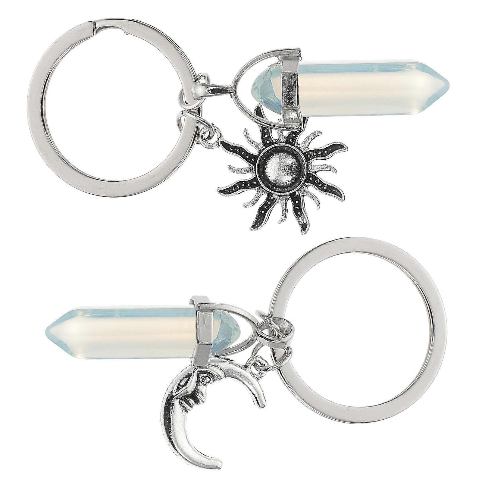 Couples Decorative Key-Chains for Use 2Pcs Set