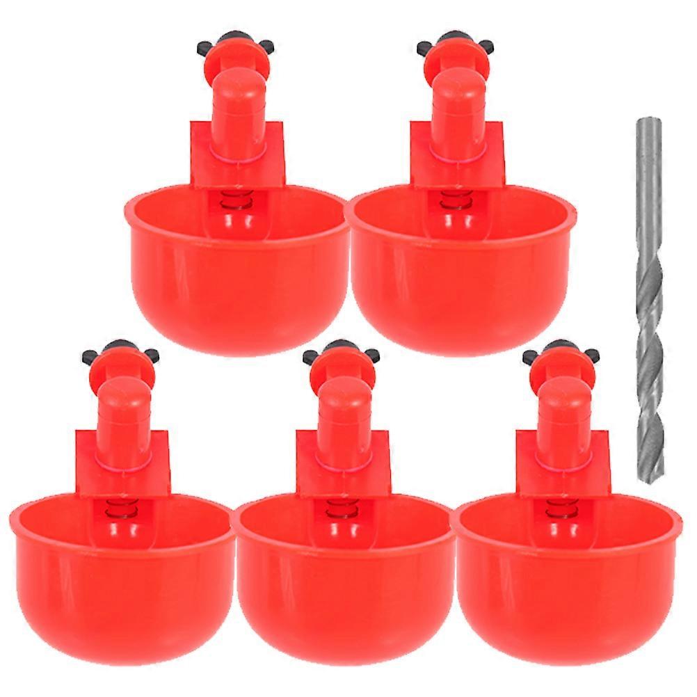 Automatic Chicken Waterer Water Feeder Plastic for 1Set