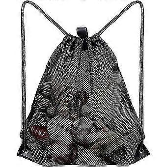 Swimming Mesh Drawstring Bag Adjustable for Beach Gym Sports Equipment Use