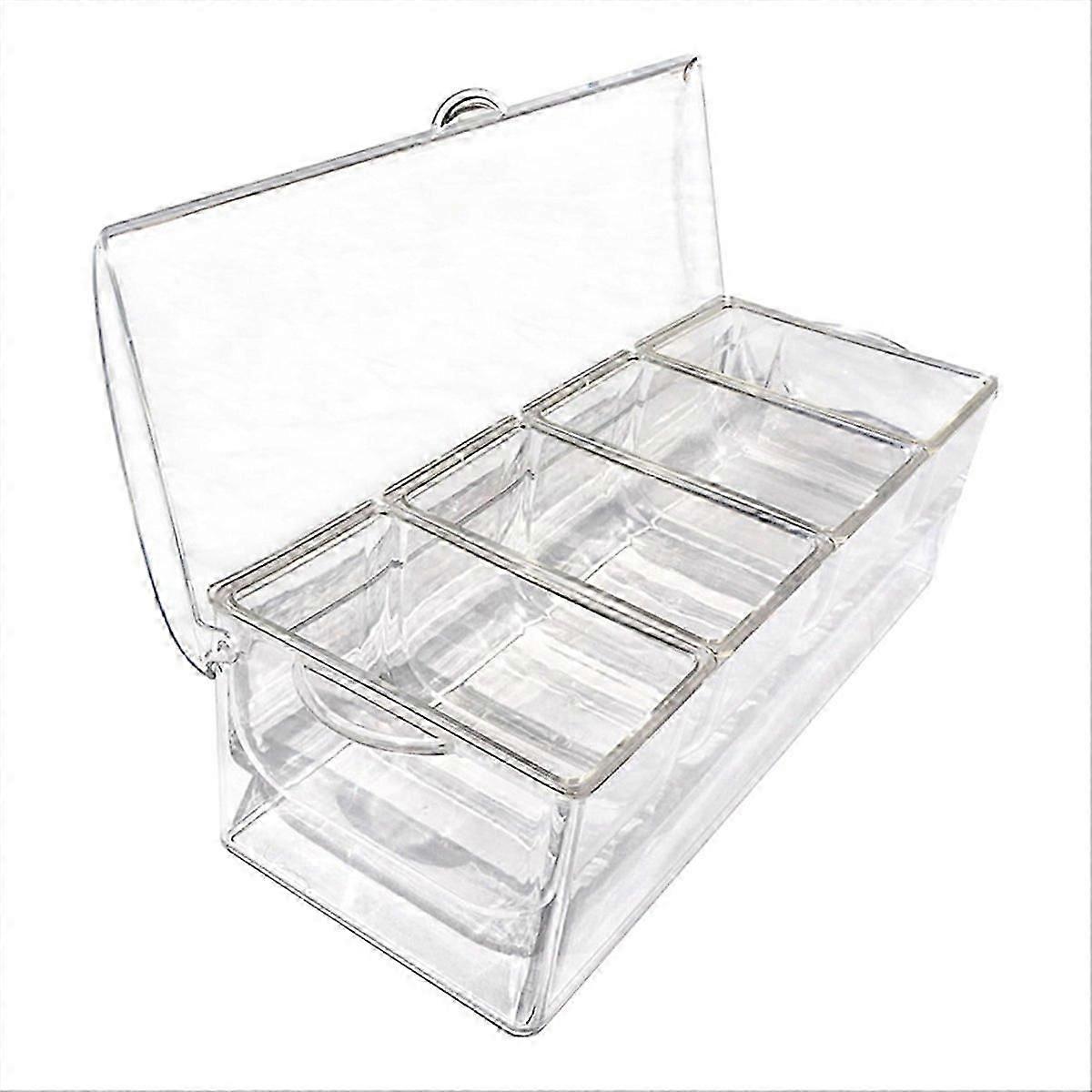 Ice Chilled Condiment with 4 Containers, Condiment Server