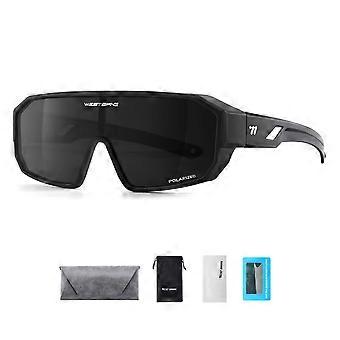 WEST BIKING Polarized Cycling Glasses Fit over Myopic Sunglasses HD Large Frame Driving Goggles MTB Road Bike B
