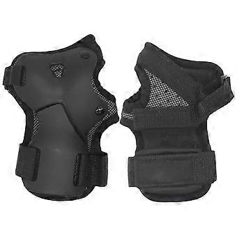 Black Hand Guard Gloves with Wrist Protectors for Protection Use