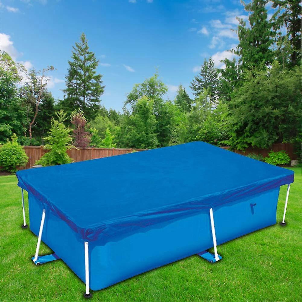 Rectangular Inflatable Swimming Pool Cover 221 x 150 cm Waterproof Dustproof Outdoor Protector