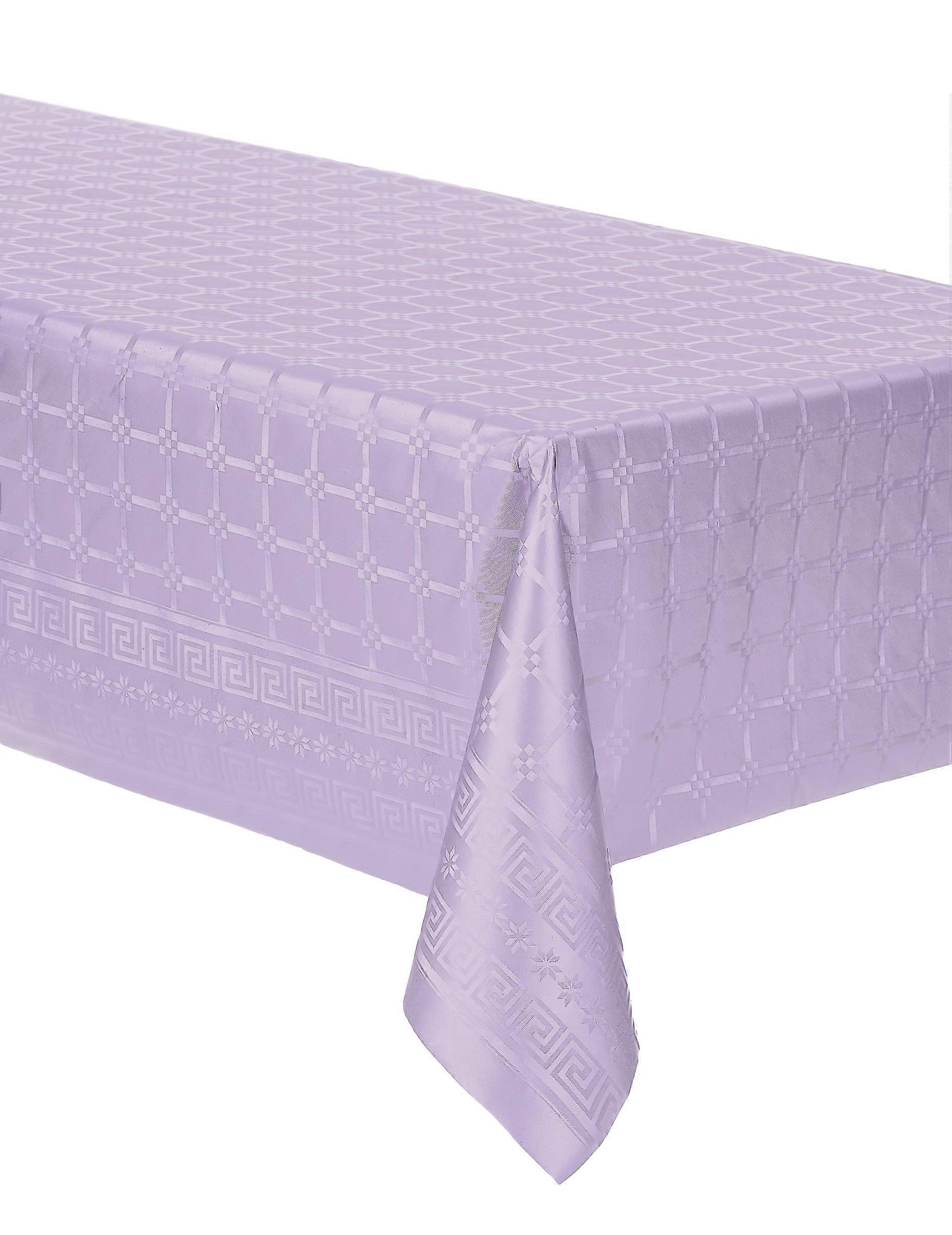 Lilac damask paper roll tablecloth 6 m