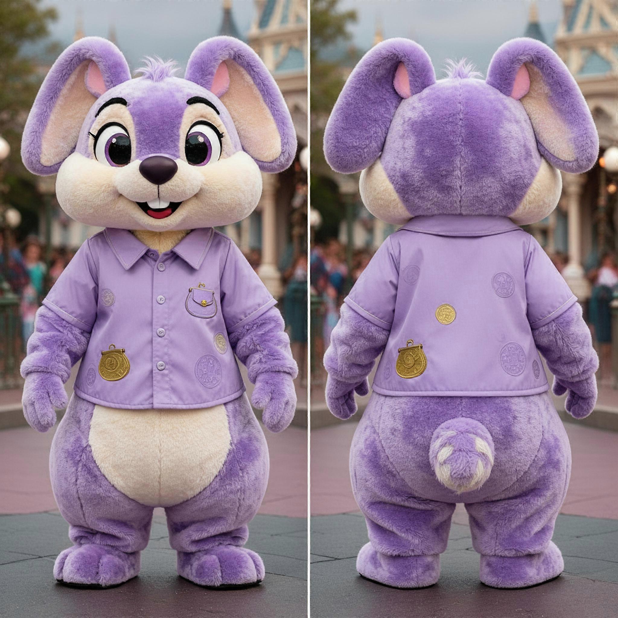 MASTICOT Lavender Plush Marmot Mascot