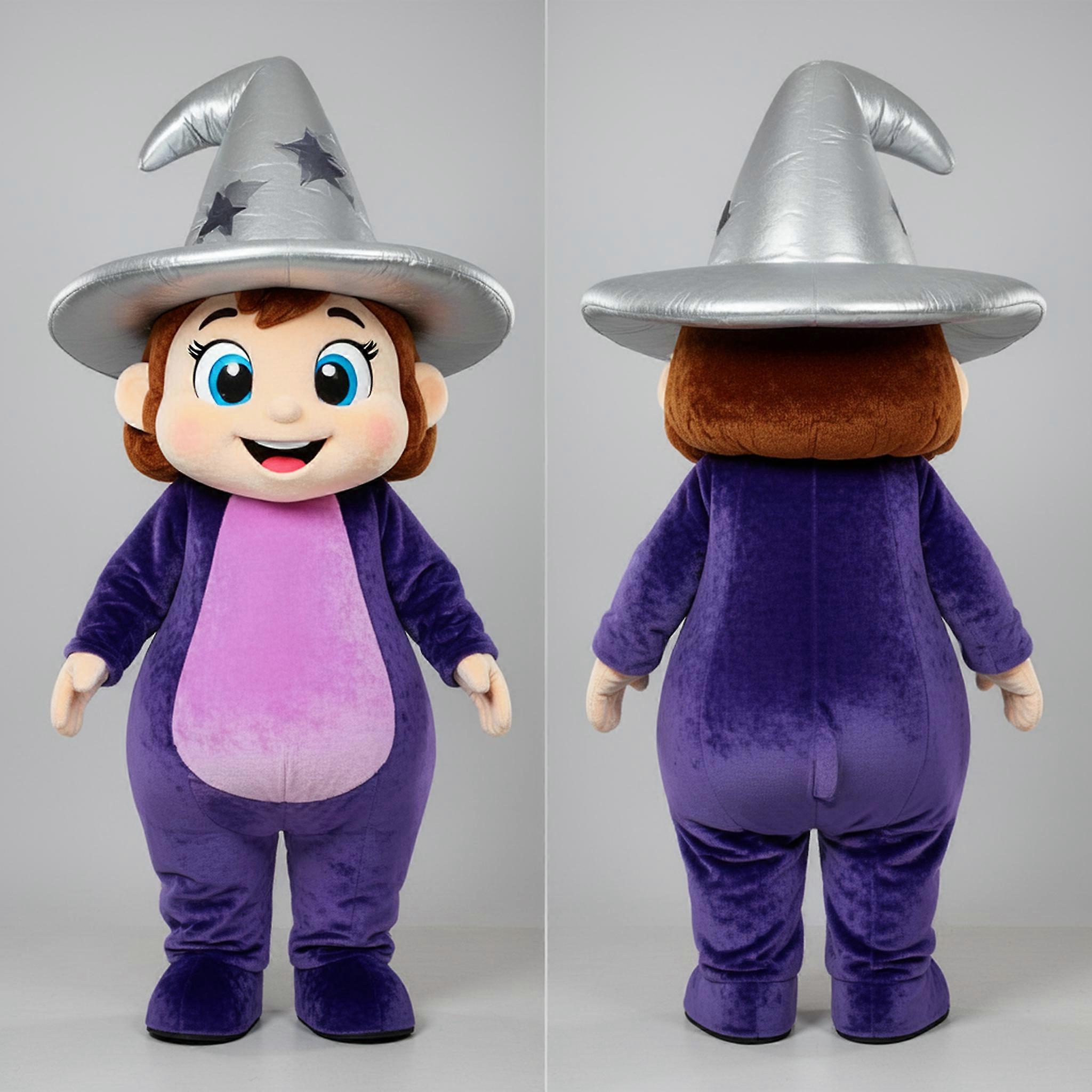MASTICOT Silver Pointed Witchs Hat Mascot