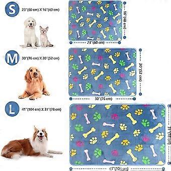 3 Pack Pet Flannel Warming Blanket, Soft Washable Cover for Dog and Cat Beds, Couch and Bed