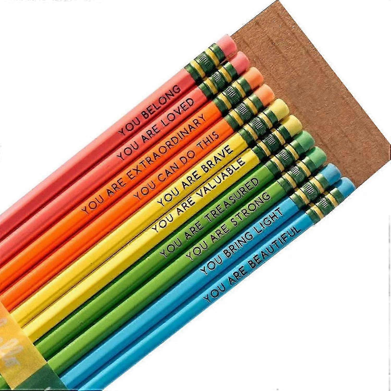 10Pcs Uplifting Wooden Pencils Set