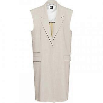 Boss Womens/Ladies Jewela Longline Notch Neck Long Sleeveless Blazer