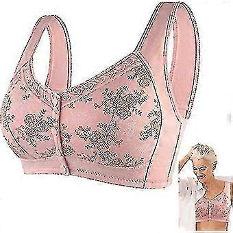 Stylist Bra For Seniors Front Closure,cotton Front Closure Bra,wide Shoulder Straps Cotton Front Closure Bra oh2