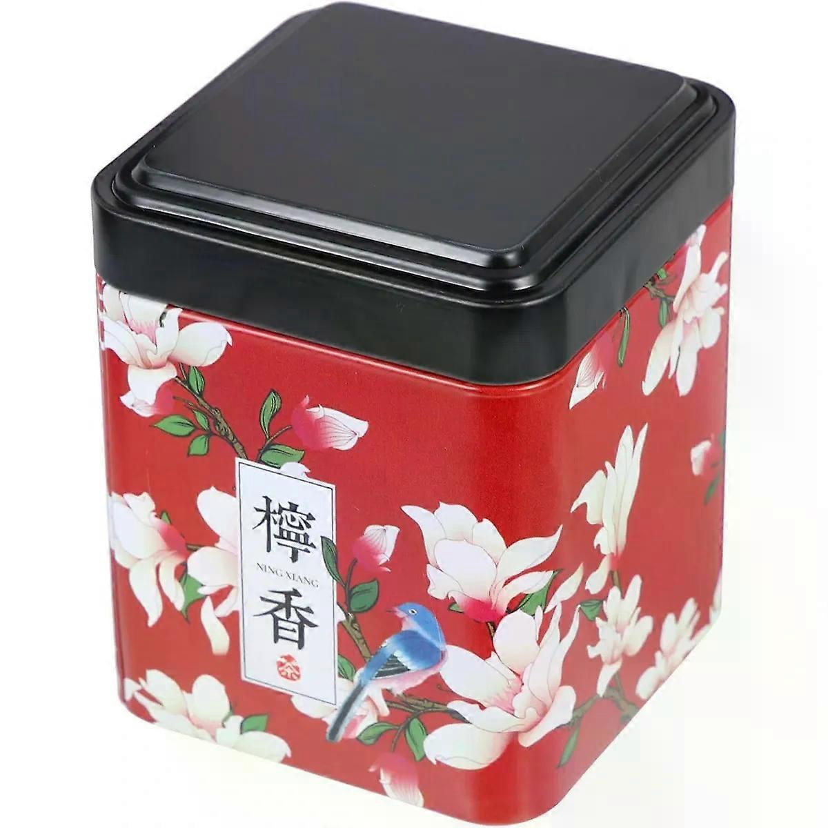 Style Metal Tea Tin Portable Multi Functional Lid Sealed
