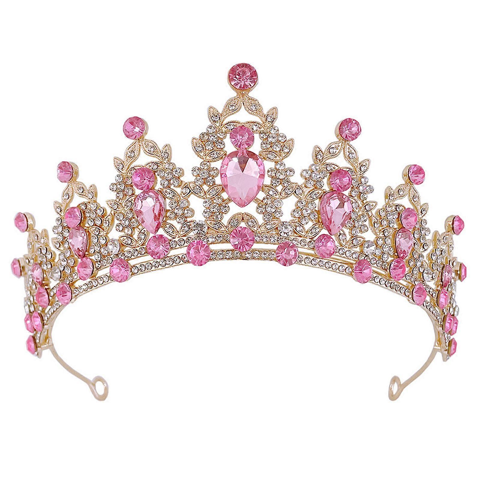 Rhinestone Semicircle Alloy Crown