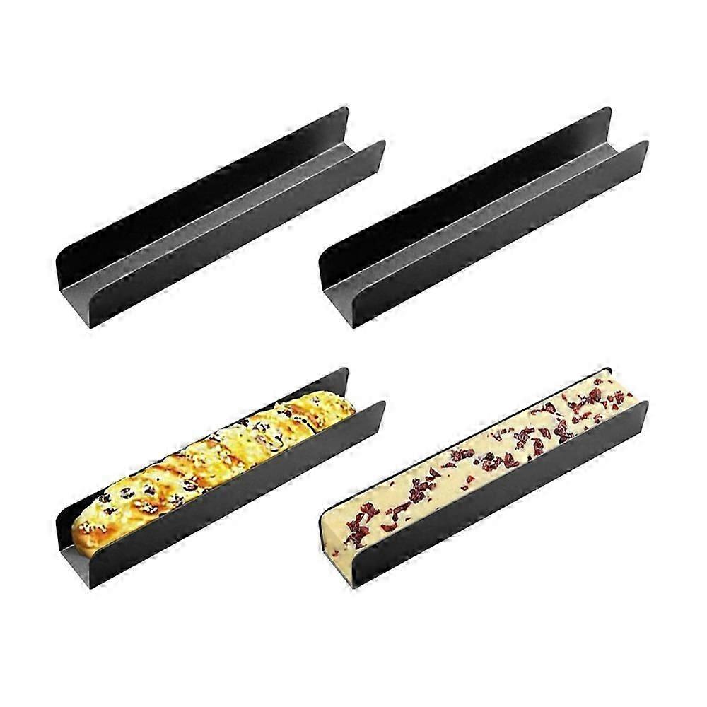 4pcs U-Shape Biscuit Cake Bread Mold, Non-Stick Cranberry Cookie Mold, Rectangular Cookie & Bread Mold for Baking-SFYGV