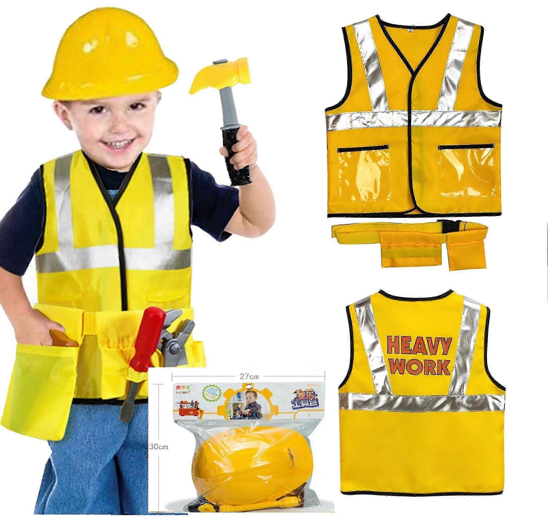 Child Construction Worker Dress Up Set