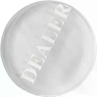 Poker Dealer Button, Double Sided Premium Game Marker