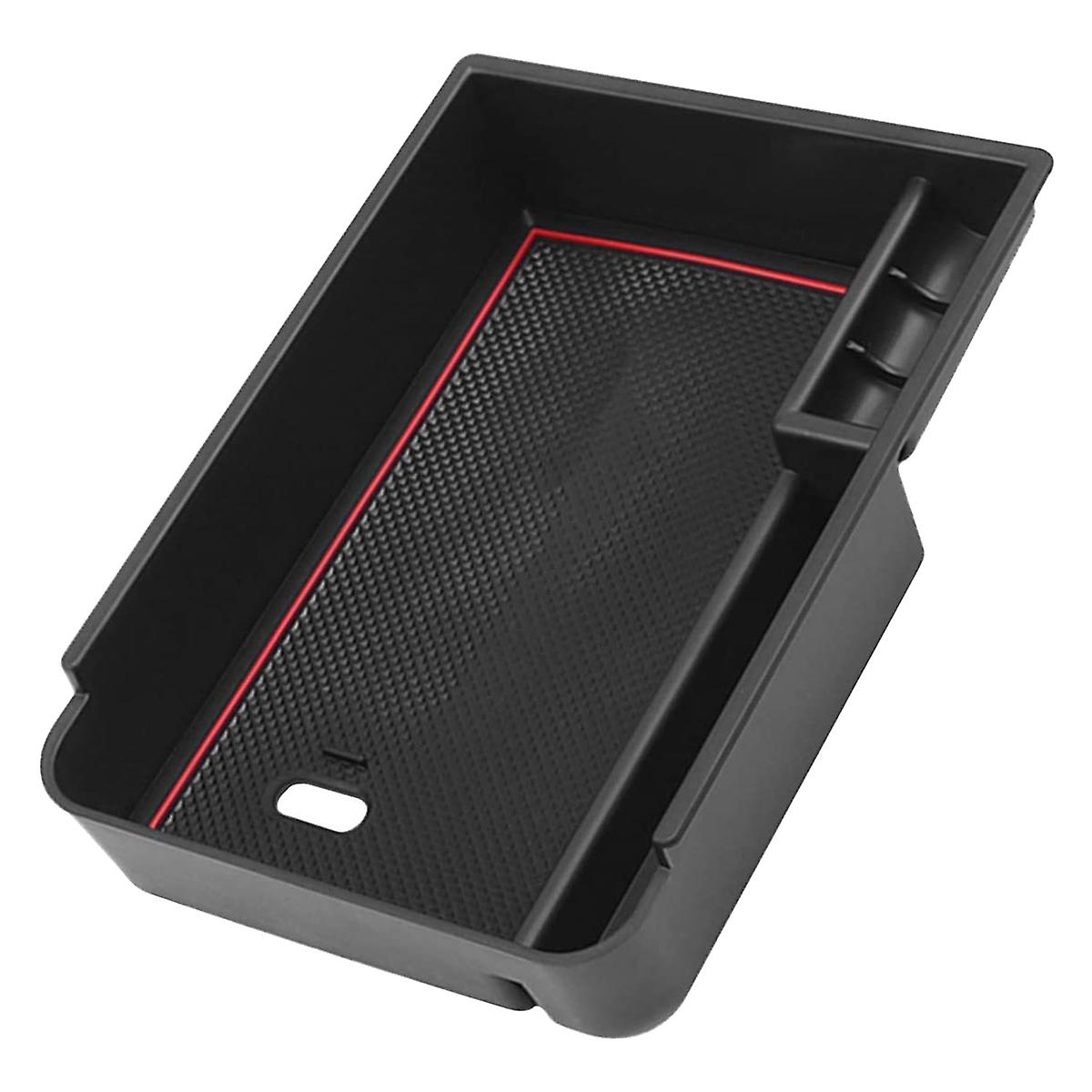 Car Console Armrest Box Holder Interior Organizer Glove Tray for Sentra 2020 2021 2022 Red