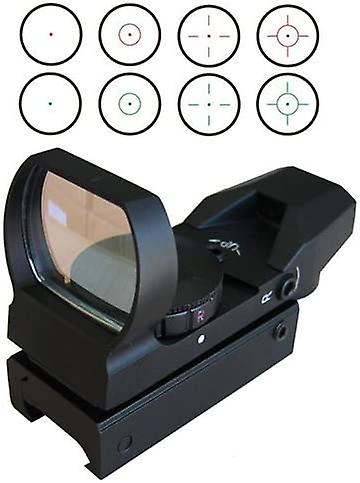 20mm Airsoft Tactical Rail Multi Reticle 4 punainen ja vihreä piste tähtäin tähtäin tähtäin kiinnityskiinnitykset