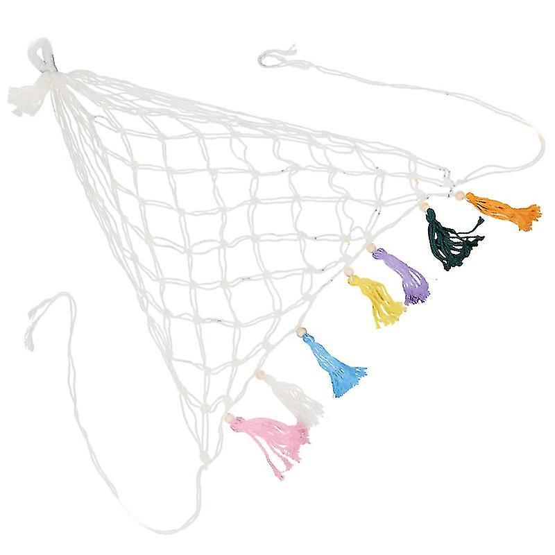 110X80cm Assorted Color Toy Gift Baskets 1pc Handmade Woven Toys Storage Net Children Toys Hammock C