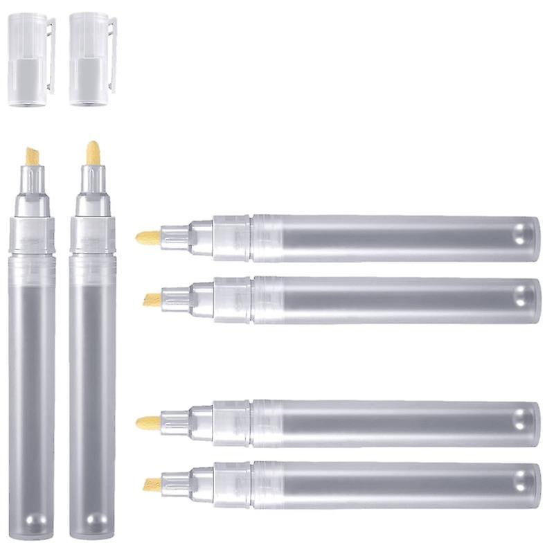 6 Empty Fillable Paint Pen Markers Refillable Paint Pen Fine Tip Graffiti Markers Acrylic Markers f