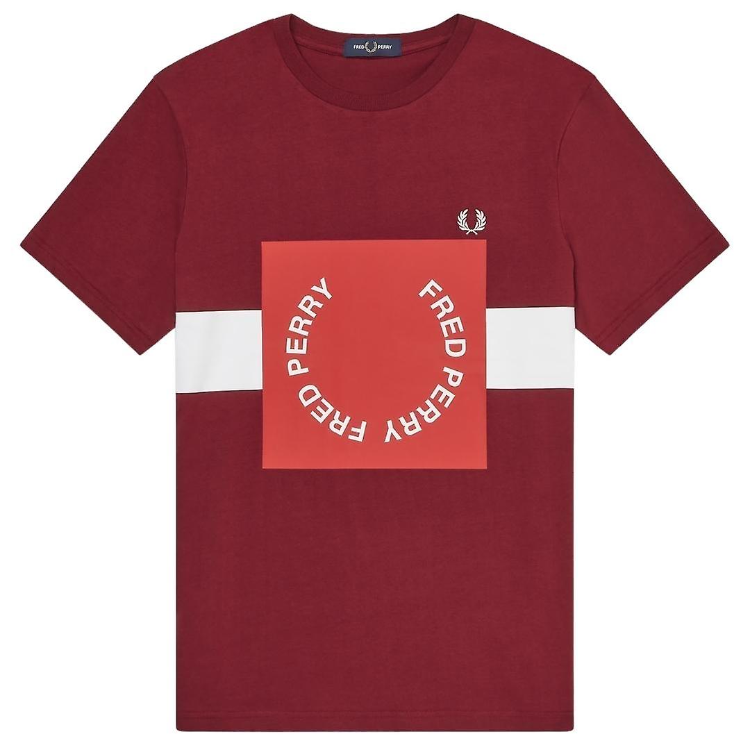 Fred Perry M8521 A27 Graphic Red T-Shirt