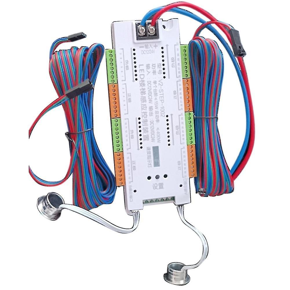 Led Hareket Sensörü Işık Şeridi Merdiven 32 Kanal Karartma Işık Kapalı Hareket Gece Işığı 12v / 24v Flex