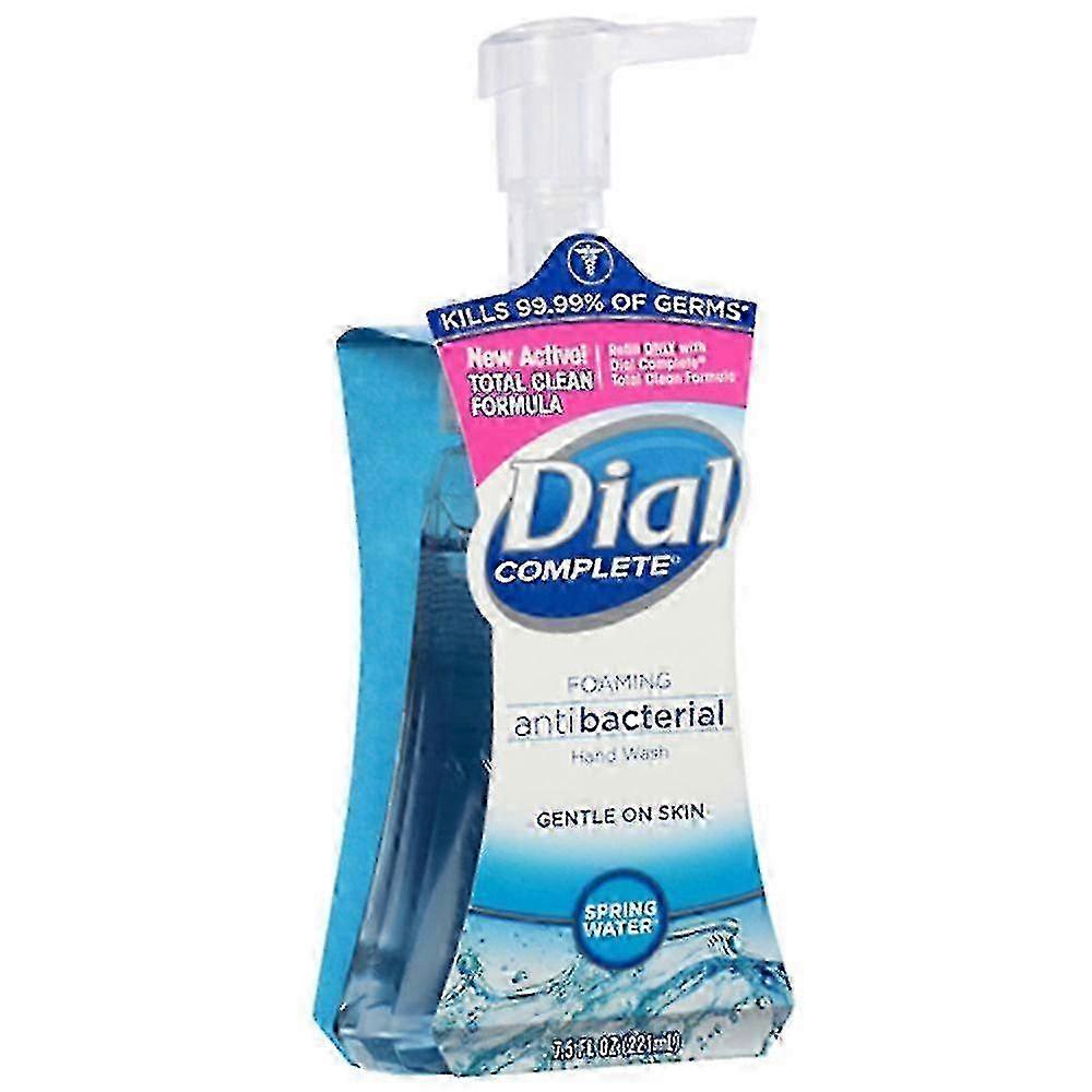Dial Complete Foaming Antibacterial Hand Wash, Spring Water, 7.5 Oz