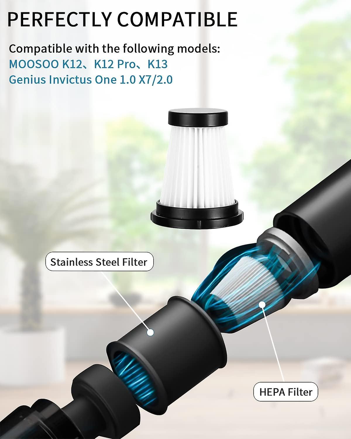 Filtri Di Ricambio Per Aspirapolvere Moosoo K12/K12 PRO/K13 – 1/3/6 Pezzi