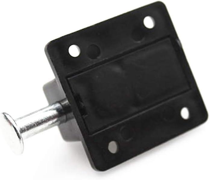 4 PCS Window Cabinet Button Spring Loaded Automatic Door Latch Lock Furniture Cabinet Drawer Door Bolt