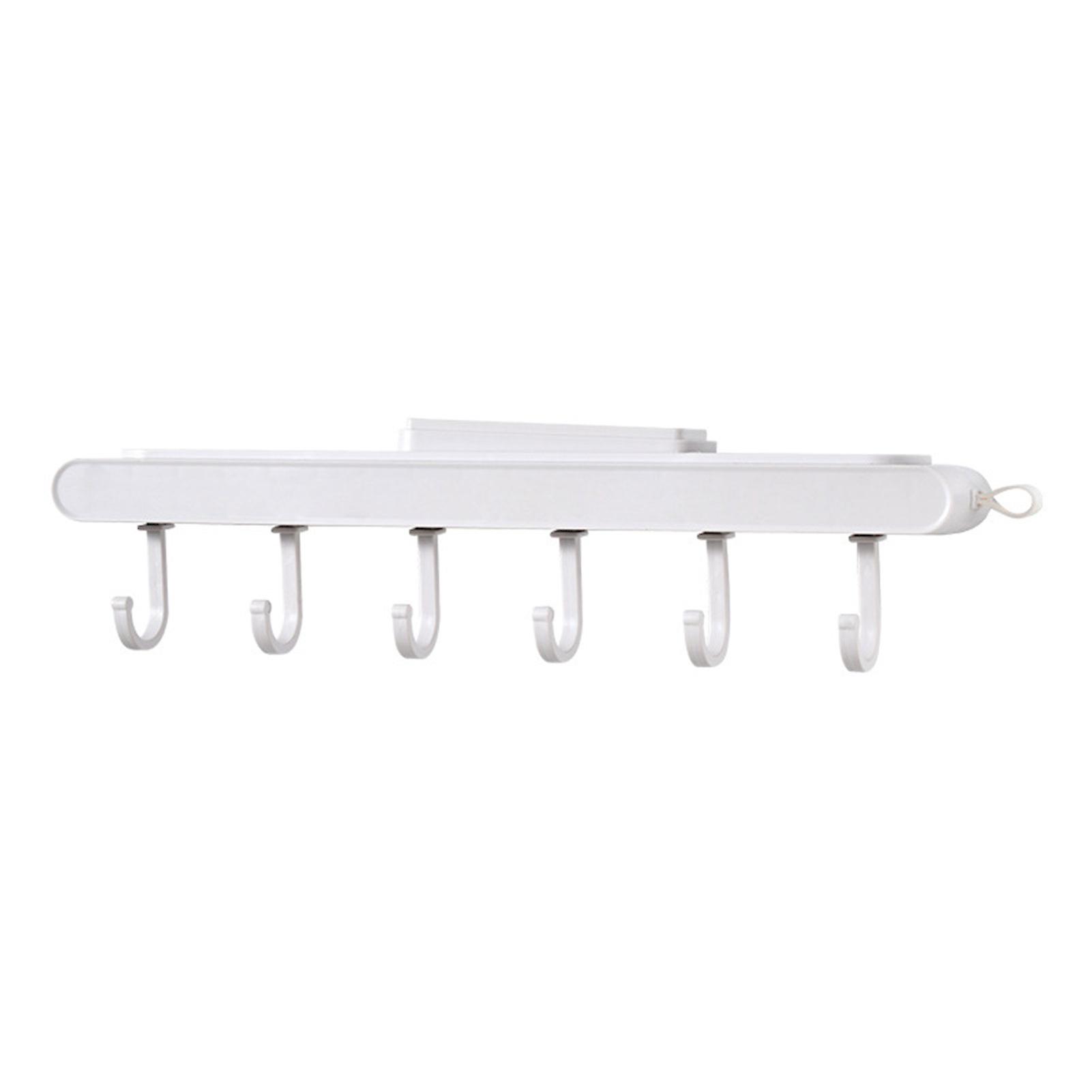 Wall Mounted 6-hook Organizer Durable Stable Nonslip Organizer