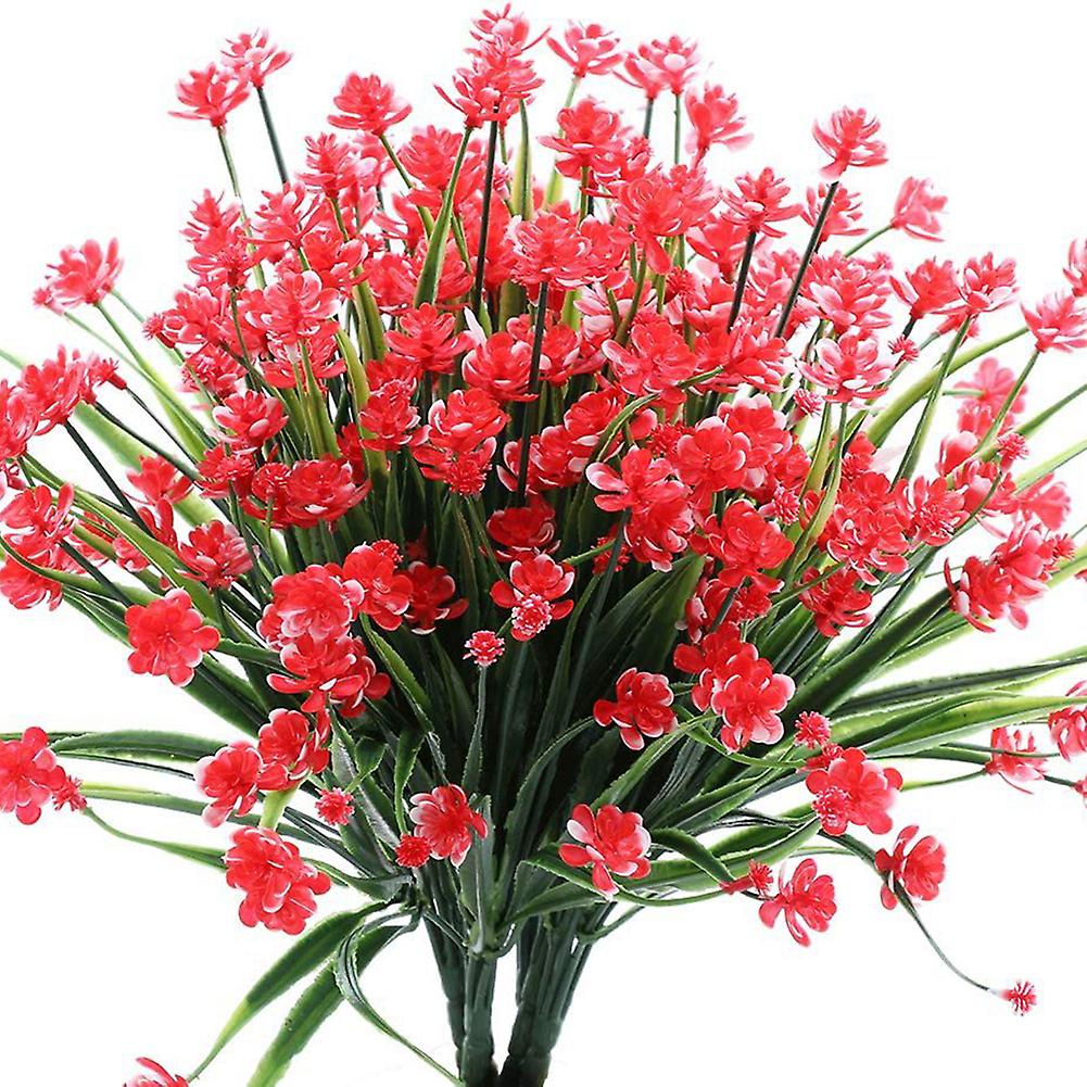 7 Bouquets Fake Rose Flowers Non-fading Durable Artificial Flowers for Indoors