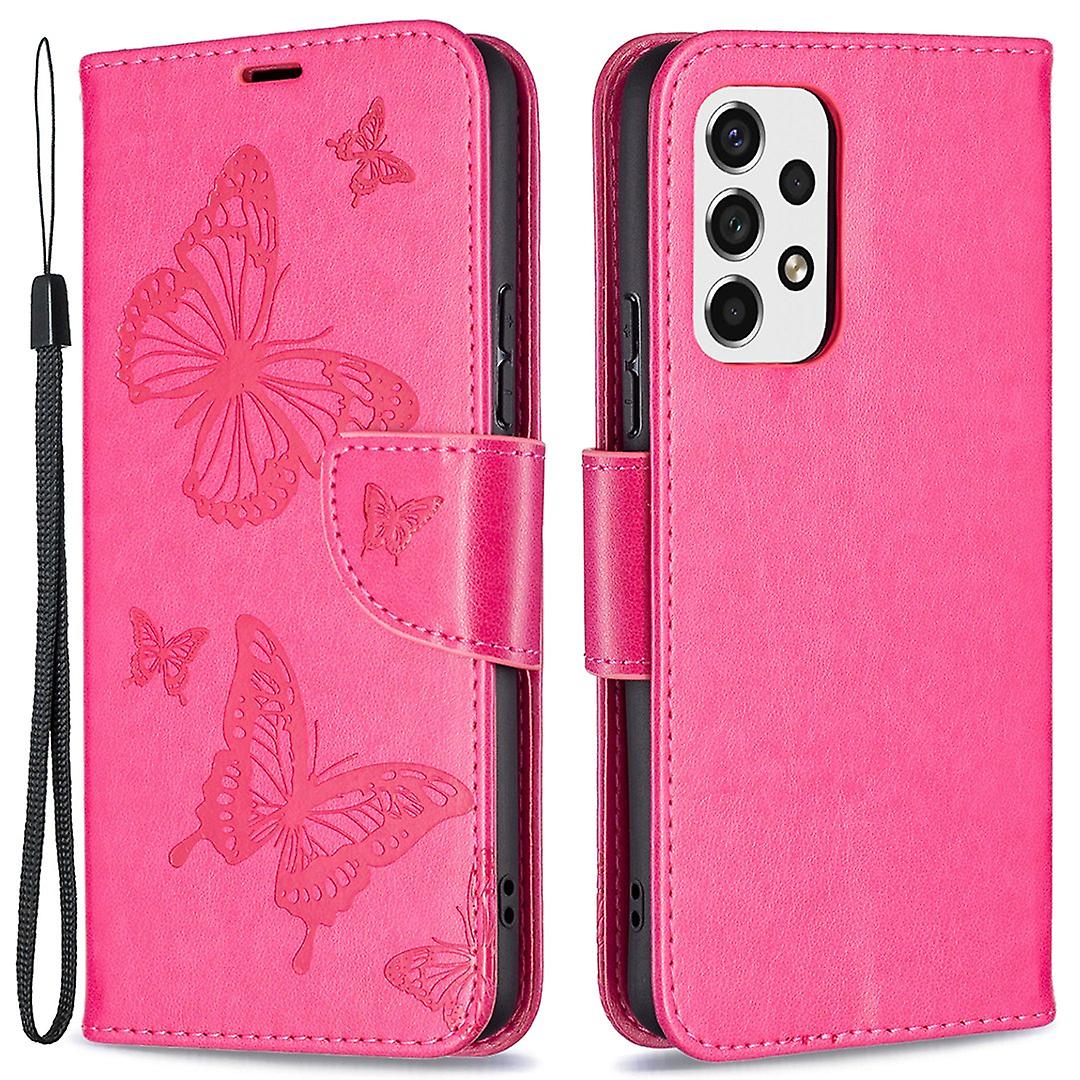 Multiple Flip Folio Cover Wallet Stand Protective Cover with Strap for Samsung Galaxy A53 5G