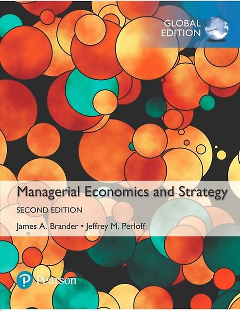 Managerial Economics And Strategy Global Edition by James Brander Paperback