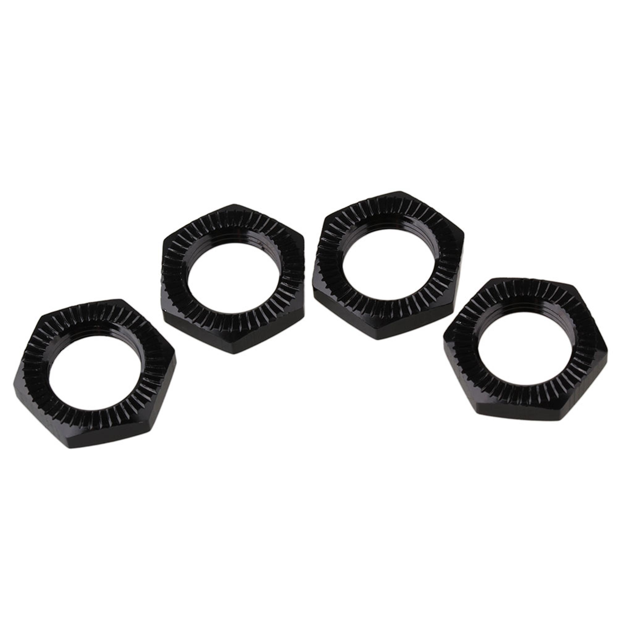 4 x Aluminum 17mm Wheel Hex Hub Nut Black N10169 for RC 1:8 Car Upgrade Parts