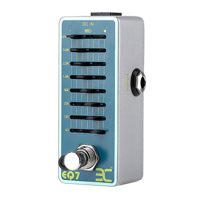 Ex Eq7 Guitar Equalizer Pédale d’effet 7 bandes Eq Full Metal Shell True Bypass