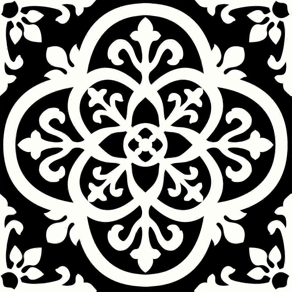 Floorpops Peel And Stick Floor Tiles 10 Piece Gothic Fine Decor FP2475