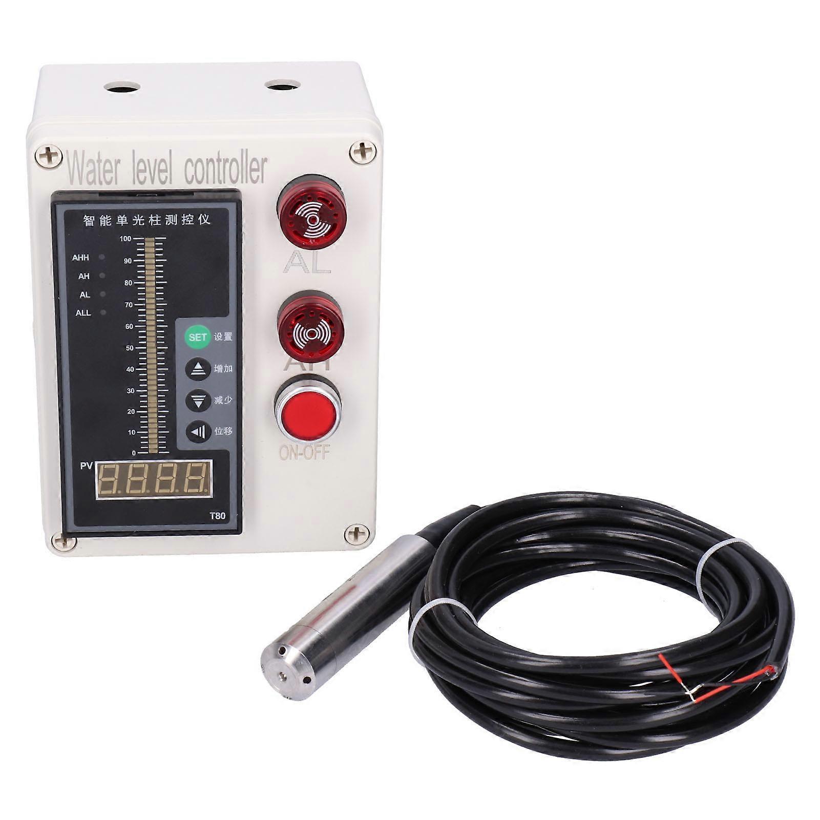ALS-136 Liquid Level Indicator Tank Water Level Controller Instrument with Alarm AC 200V