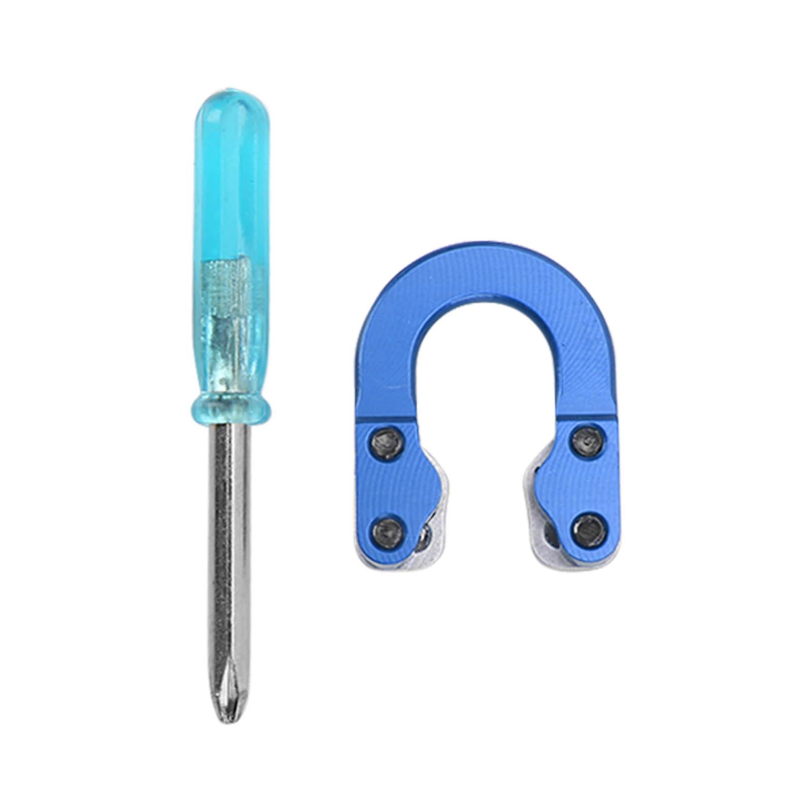 Archery D Loop Compound Bow Metal D Loop with Screwdrivers Hunting Shooting Target AccessoriesBlue